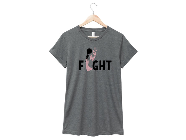 Breast Cancer - Fight w/ Butterflies Shirt