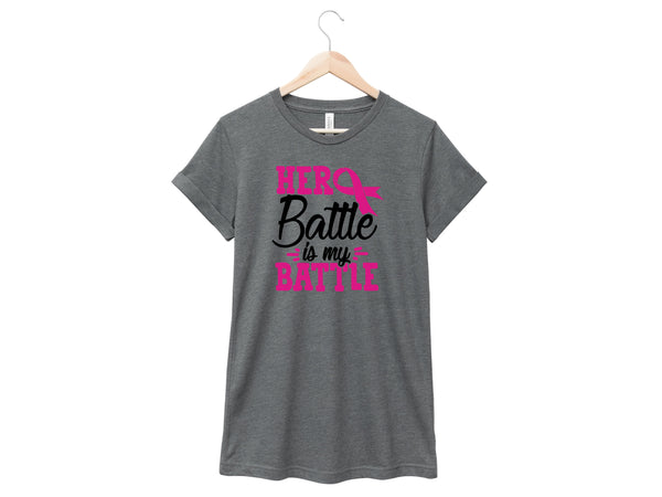 Breast Cancer - Her Battle Is My Battle Shirt