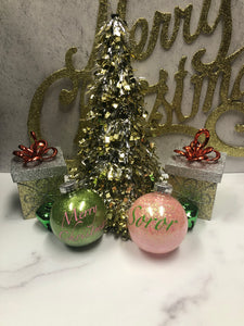 Soror Glitter Ornament - Personalized