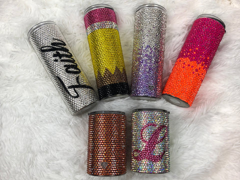 Bling Tumbler - Multi Color Ombre - 20oz. (Tall)