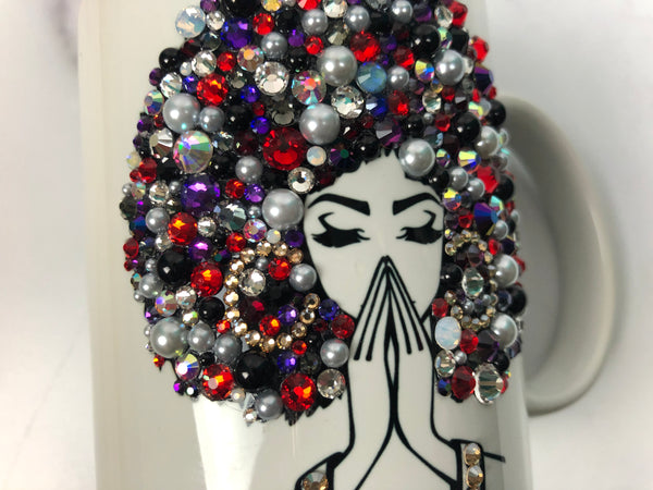 Bling Mug - Praying Afro Lady