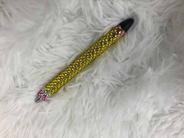 Bling Pen - Pencil (Light pink and tan)