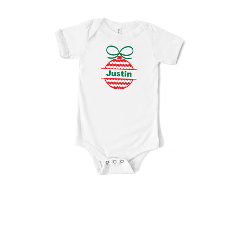 Personalized Ornament Onesie