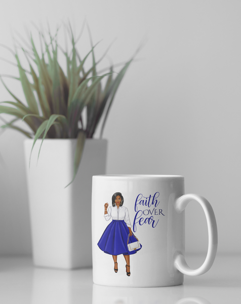 Faith Over Fear Mug - Lady