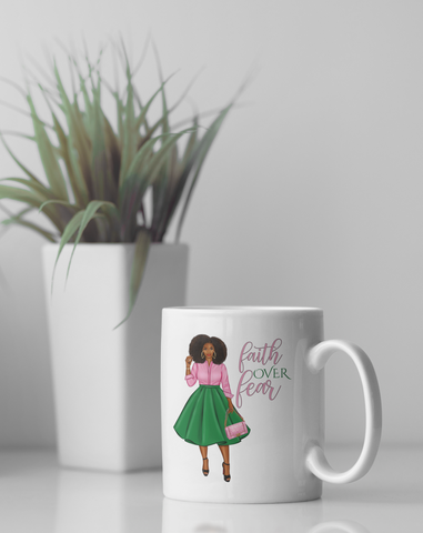 Faith Over Fear Mug - Lady