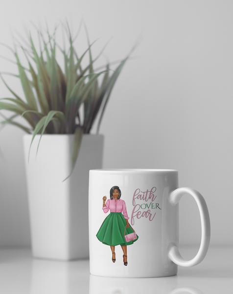 Faith Over Fear Mug - Lady